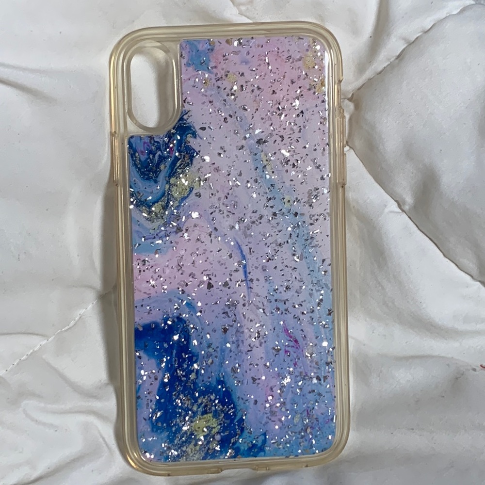 Multi colored marble iPhone case